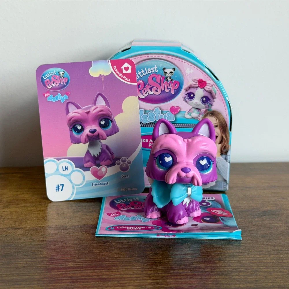 New NIB Littlest Pet Shop LPS 7 Like Nastya Scottie Terrier Dog Purple Accessory